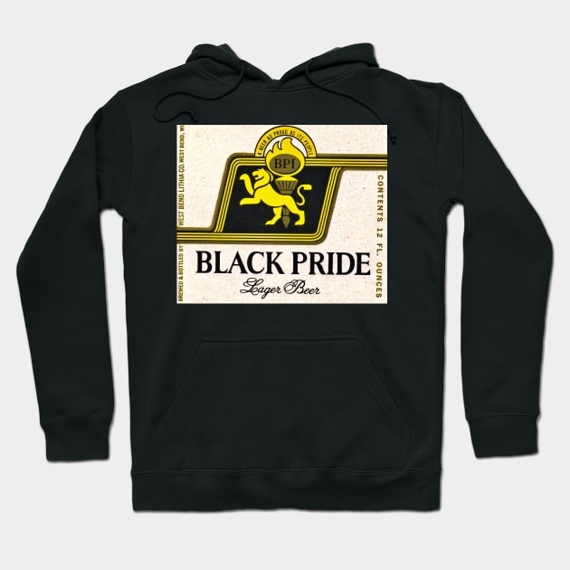 1960s Black Pride Lager Beer - A Beer as Proud As Its People Hoodie by EphemeraKiosk